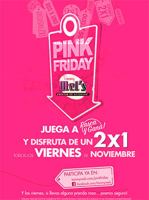 Franquicia Tommy Mel's Pink Friday