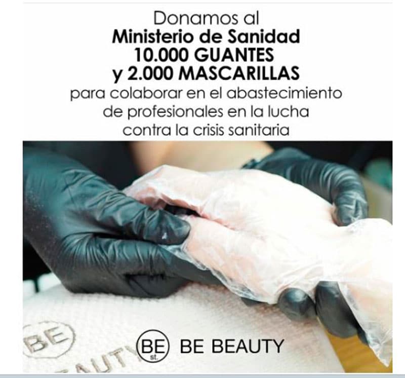 Be beauty donación coronavirus