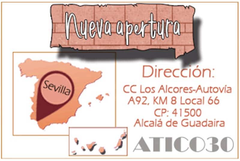 mapa de la nueva tienda de Atico30