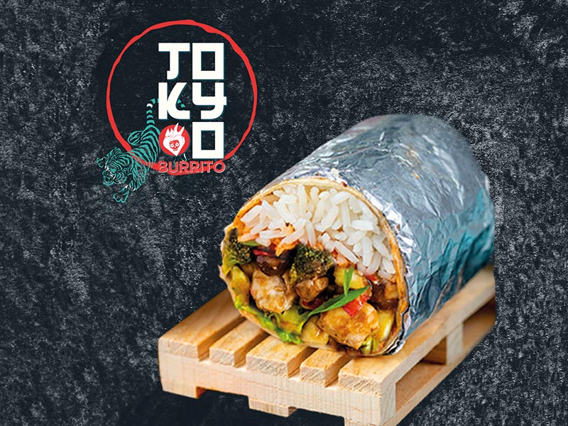 Burrito Tokyo de la franquicia Ricos Tacos